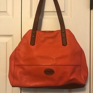 Peach Fossil Shoulder Bag